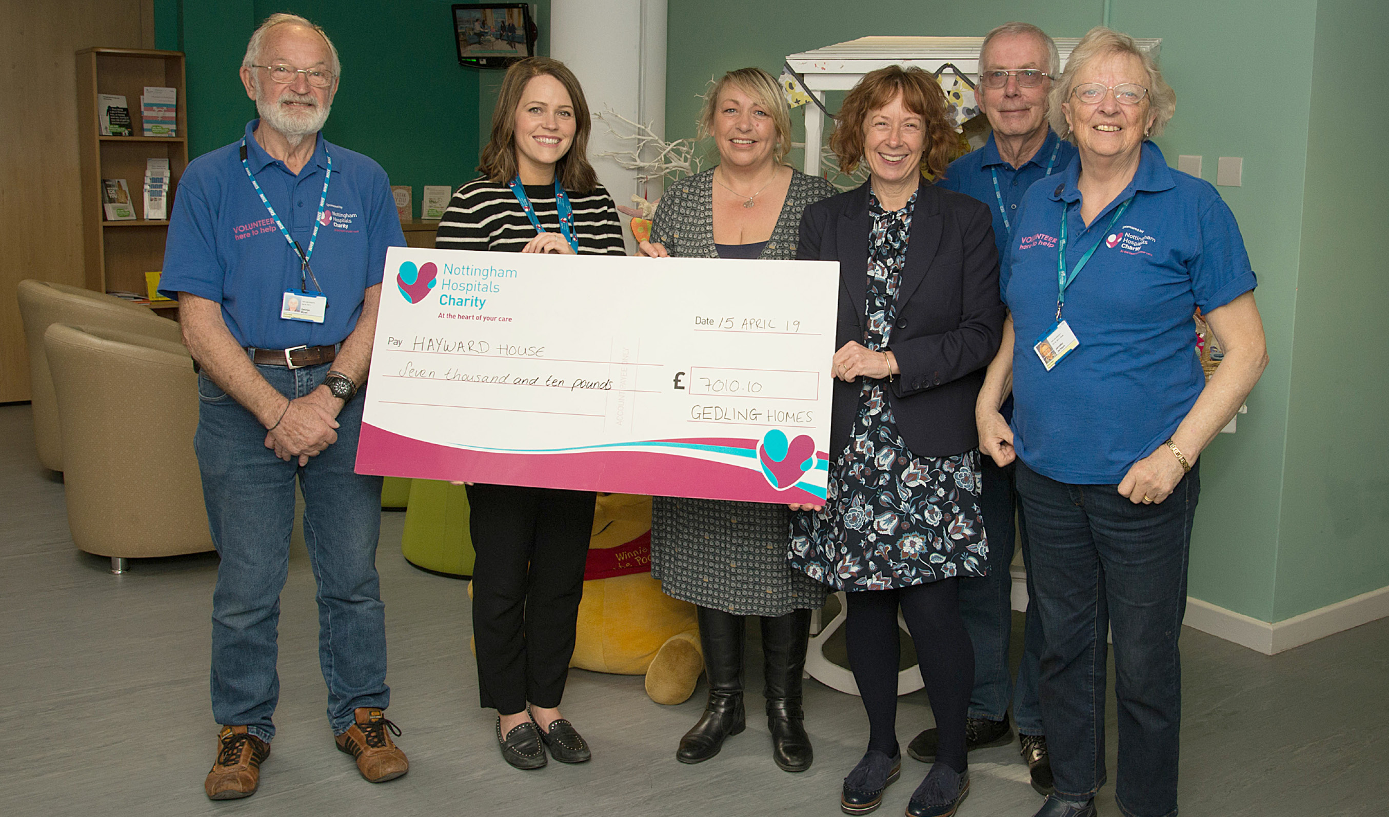 Gedling Homes and Gedling Response raise £7,010 for Hayward House